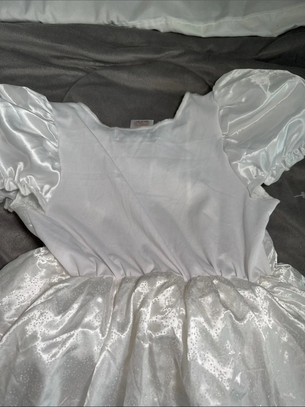 Chasing Fireflies White Satin & Organza princess bride Halloween costume Sz 8